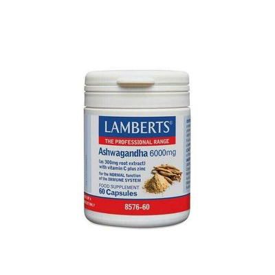 ASHWAGANDHA ADVANCE 6000 MG 60 CAP LAMBERTS