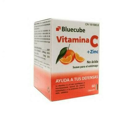 BLUECUBE VITAMINA C ZINC 60 CAPS