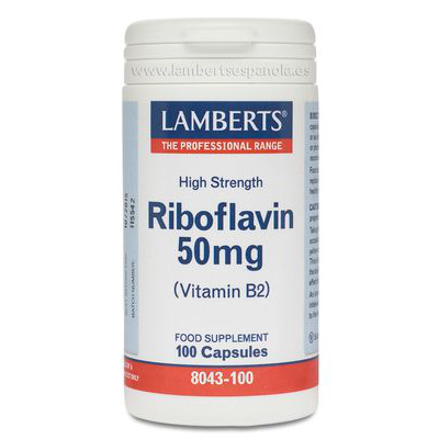 LAMBERTS RIBOFLAVINA 50 MG VIT B2 100 CAP