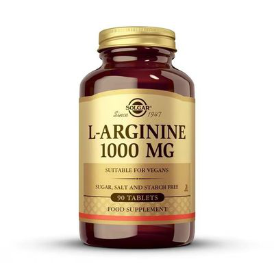 SOLGAR L-ARGININA 1000 MG 90 COMPRIMIDOS