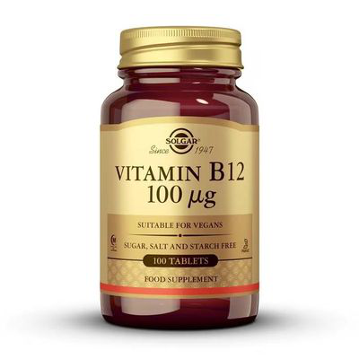 SOLGAR VITAMINA B12 100 MCG 100 COMP