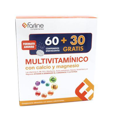 FARLINE MULTIVITAM EFERV 60+30
