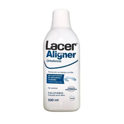 LACER ALIGNER ORTODONCIA COLUTORIO 1 BOTELLA 500 ML SABOR MENTA