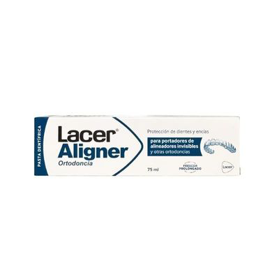 LACER ALIGNER ORTODONCIA PASTA DENTIFRICA SIN COLORACION 1 TUBO 75 ML SABOR MENTA