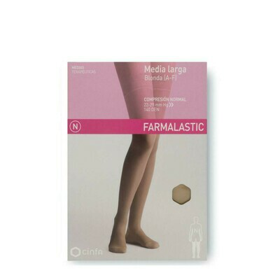 FARMALASTIC MEDIA LARGA BLONDA C/N BEIGE T-GDE