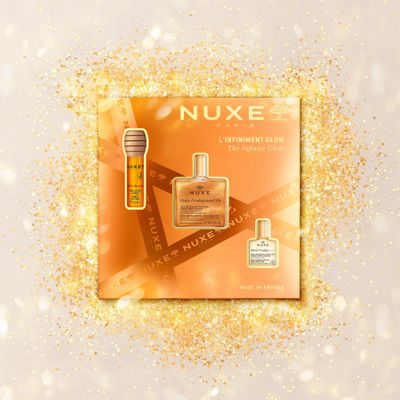 NUXE COFRE L`INFINIMENT GLOW HUILE PRODIGIEUSE OR, REVE DE MIEL LIP