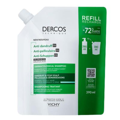 DERCOS TECNIQUE REFILL ANTI CASPA DS CABELLO NORMAL Y GRASO