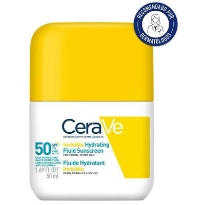 CERAVE FLUIDO PROTECTOR INVISIBLE PIEL NORMAL GRASA SPF 50, 50ML