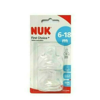 NUK TETINA FC T2 L ALIMEN SILIC 2UN