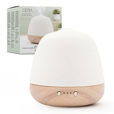 PRANAROM DIFUSOR CERA MADERA/CERAMICA