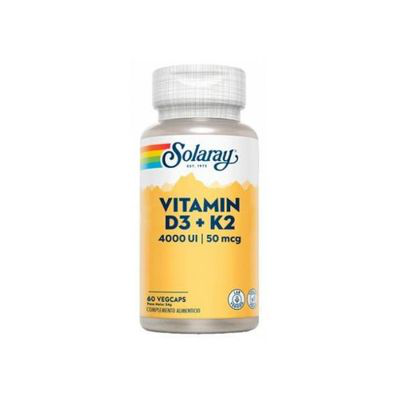 SOLARAY VITAMINA D3 Y K2 60 CAPSULAS